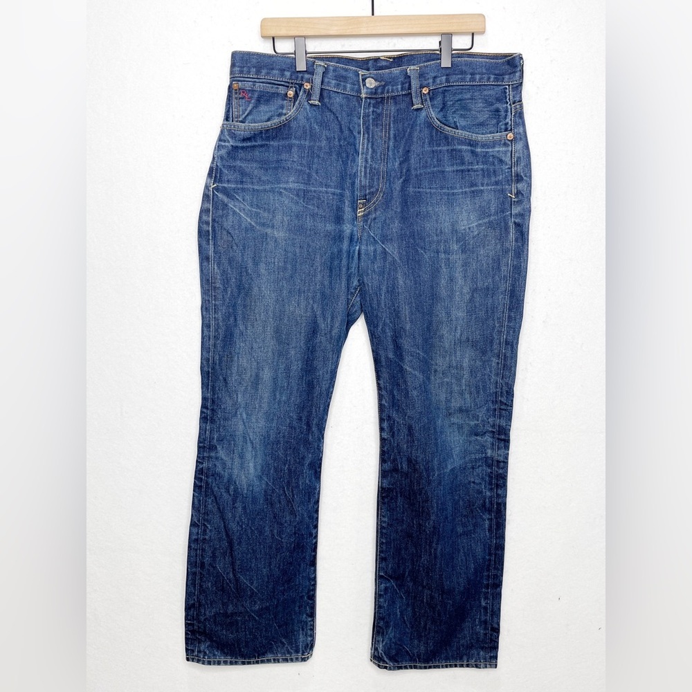 Polo Ralph Lauren Medium Wash Regular Fit Straight Men's Blue Jeans 34X30